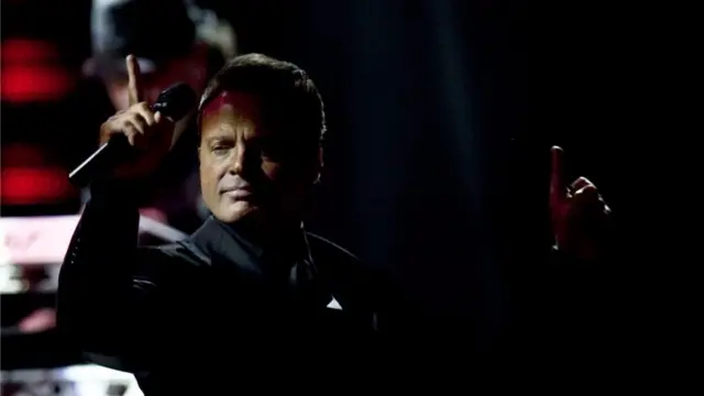 Luis Miguel en un concierto.
