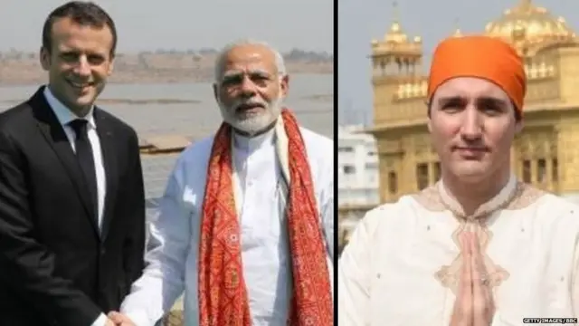 ਮੋਦੀ, ਟਰੂਡੋ, ਮੈਕਰੋਨ