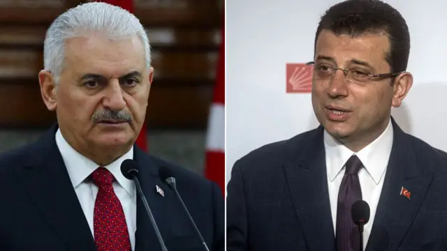 Binali Yıldırım ve Ekrem İmamoğlu
