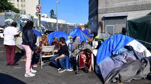 Gelandangan di Kalifornia, Januari 2020