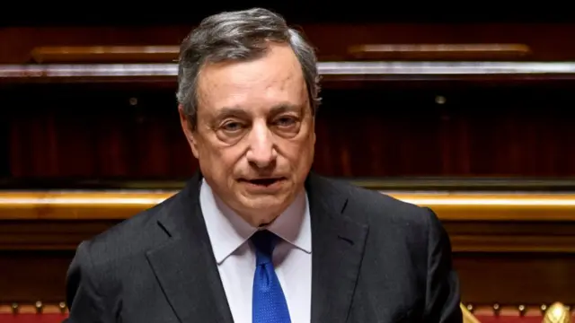 رئيس الوزراء الإيطالي المستقيل ماريو دراغي