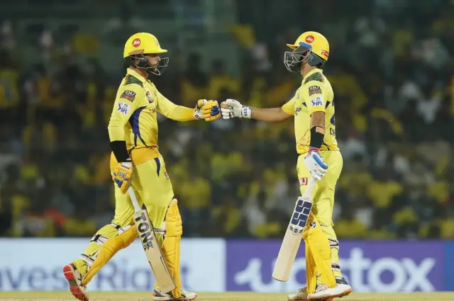 अजिंक्य रहाणे और डेवन कॉनवे ने दूसरे विकेट के लिए 68 रनों की साझेदारी निभाई