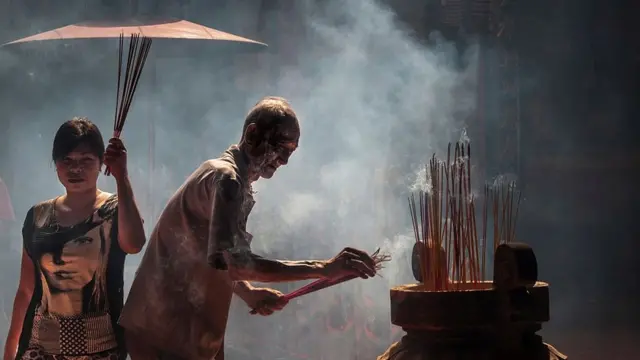 Một ngôi chùa của người Hoa trong Chợ Lớn