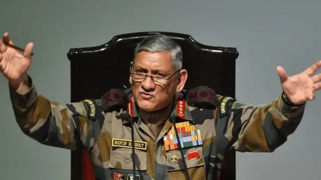 انڈین آرمی چیف بپن راوت