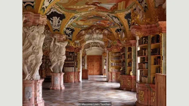 Klosterbibliothek Metten (Perpustakaan Metten Abbey), Jerman
