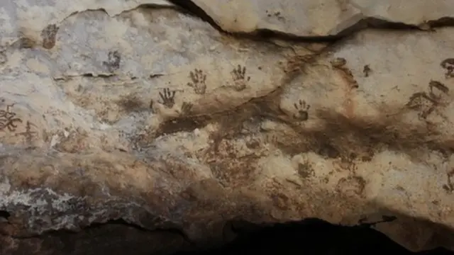 Los pictogramas encontrados en la cueva