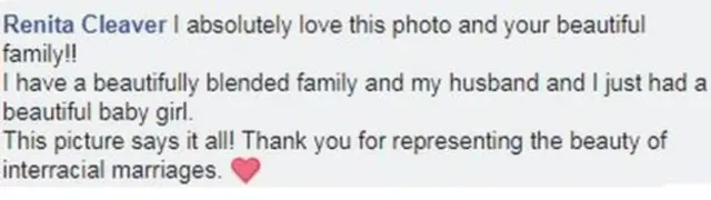 한 네티즌은 자신도 "혼합된 가족"에 속해있다며 맥클루어 가족에 감사를 표했다