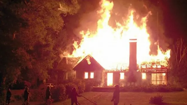 Incendio en la casa del matrimonio Luchsinger.