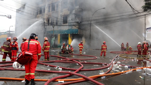 Incendio en galería Nicolini
