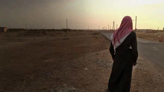 Residente de una de las zonas por las que pasó el convoy.