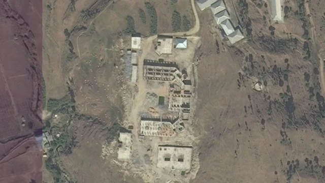 এটি হামলার পরের ছবি বলে দাবী করা হয়।