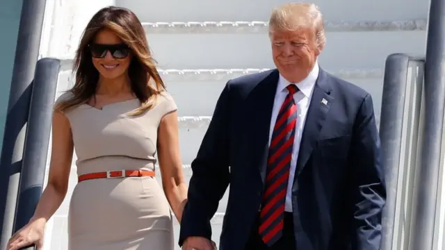 Melania y Donald Trump.