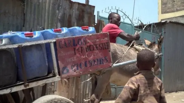 एंथनी ने अपने मारे गए गधे कार्लोस का नाम अब भी अपनी गधा गाड़ी पर लगा रखा है