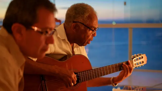 Aldo Brizzi e Gilberto Gil em Salvador