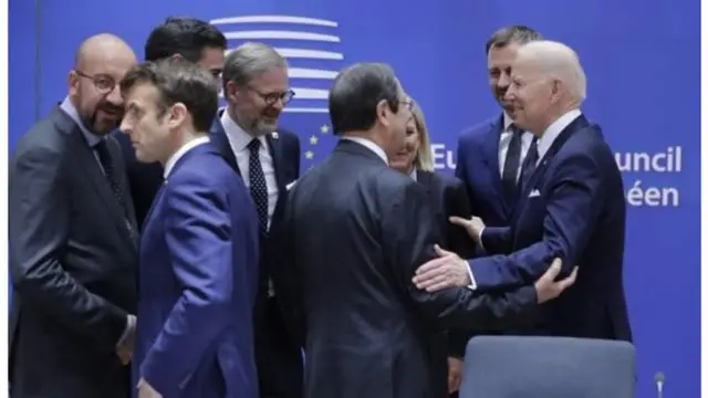 Shugabannin Taryyar Turai tare da Shugaba Joe Biden na Amurka