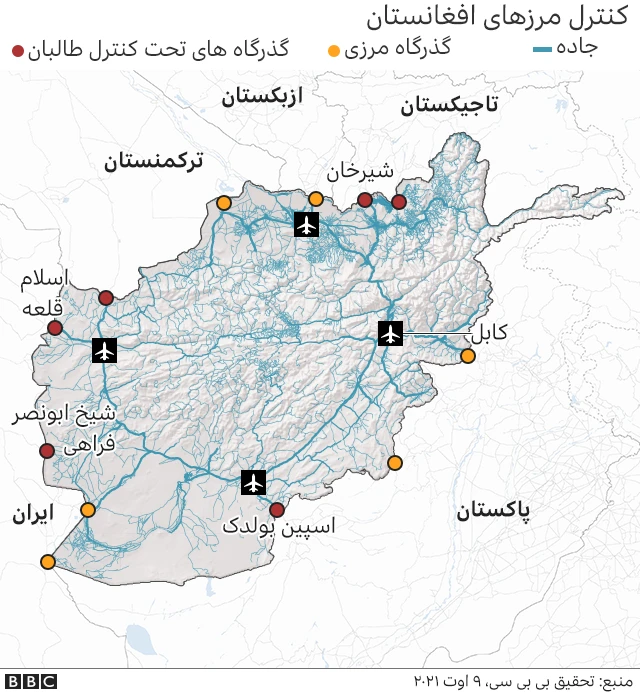 کنترل مرزهای افغانستان