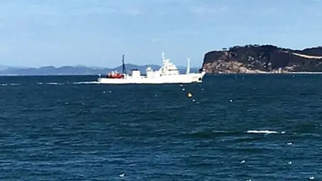 실종된 어업지도공무원 A씨가 타고 있던 어업지도선 무궁화10호의 모습