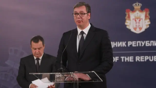 Predsednik Vučić i ministar Dačić