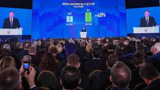 पुतिन का प्रज़ेंटेशन