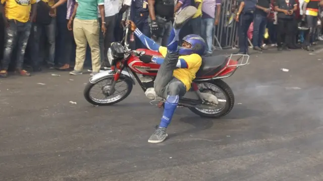 Calabar Carnival biker's parade