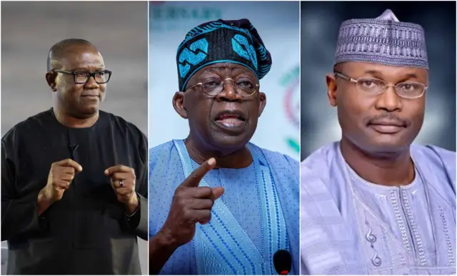 Peter Obi, Bola Tinubu na Mahmood Yakubu