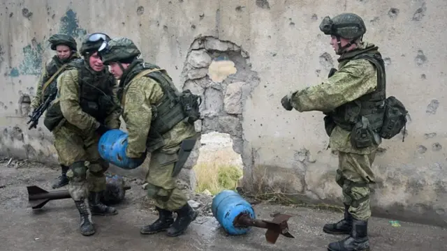 ทหารรัสเซียที่ปฏิบัติภารกิจในซีเรีย