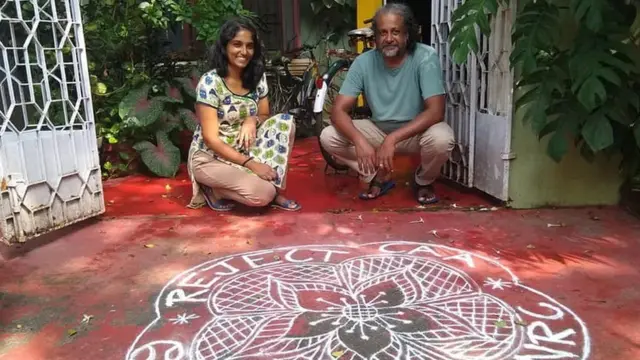 கோலப் போராட்டத்தில் ஈடுபட்ட பெண்ணுக்கு பாகிஸ்தான் தொடர்பா?