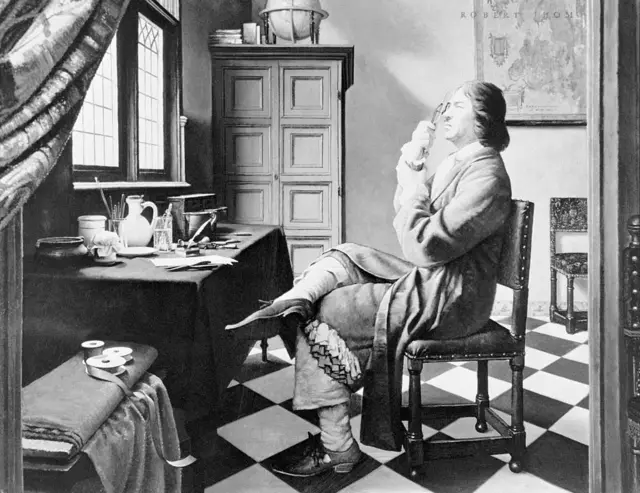 Dibujo de Anton van Leeuwenhoek