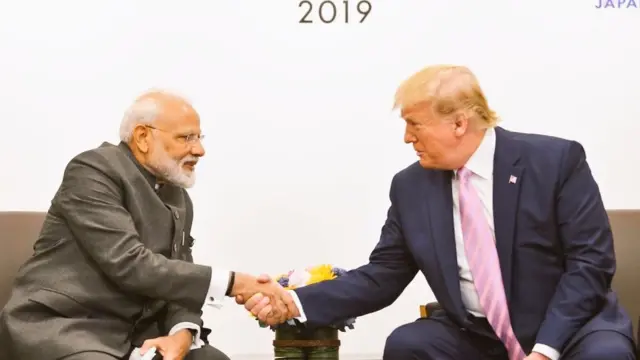ટ્રમ્પ અને મોદીની તસવીર