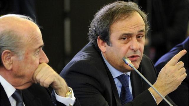 Sepp Blatter and Michel Platini