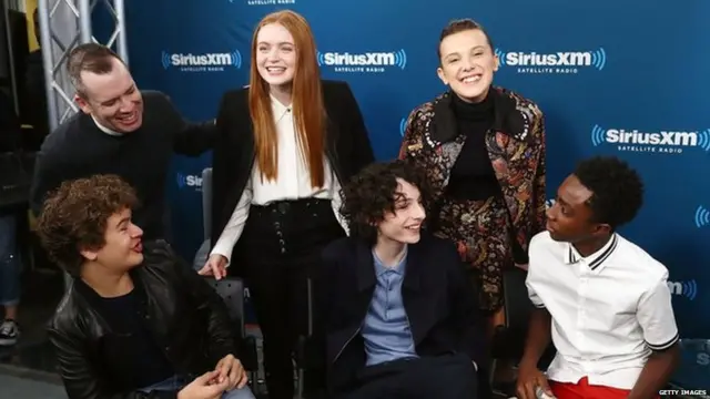 Picture of the cast of Stranger Things