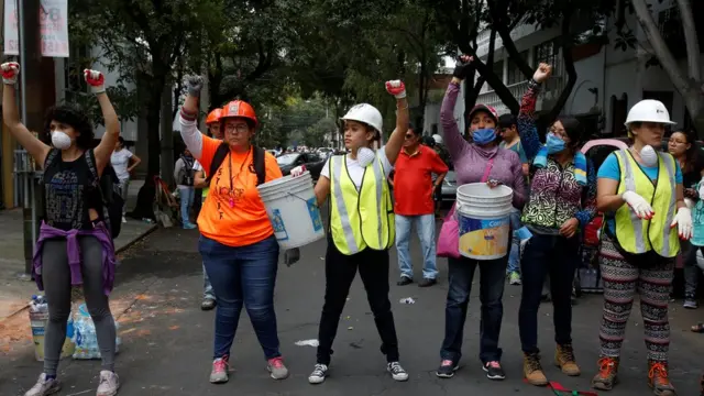 Meksiko, Mexico City, gempa