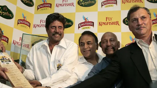 కపిల్ దేవ్,గావస్కర్, కిర్మానీలతో బిన్నీ