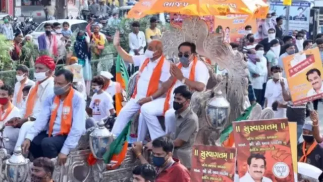 વર્ષ 2020માં મહેસાણામાં સી. આર. પાટીલની રેલી