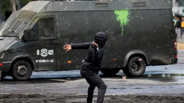 चिली में विरोध प्रदर्शन