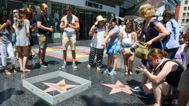 Muro en la estrella de Trump