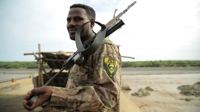 أحد أفراد القوة الخاصة في أمهرة