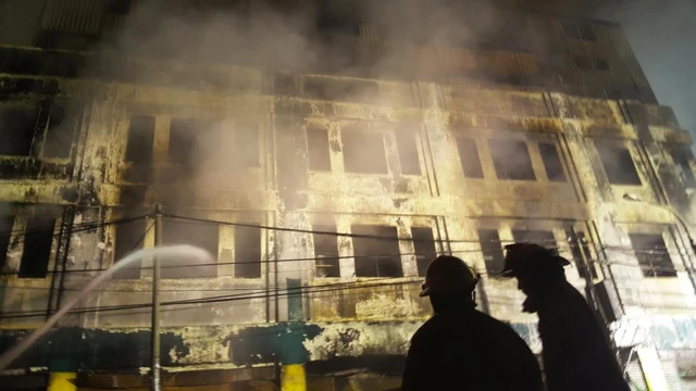 Incendio en galería Nicolini