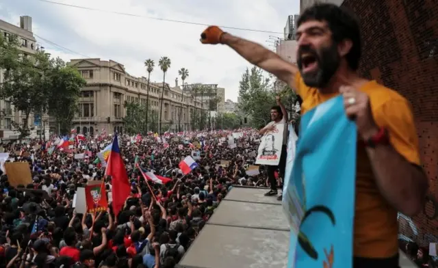 Manifestação no Chile