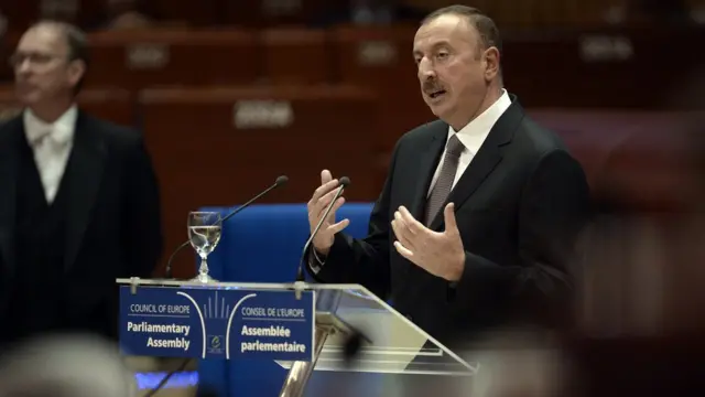 Prezident İlham Əliyev, AŞPA-da çıxışı zaman, 2014-cü il