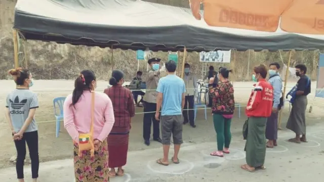 ကျိုင်းတုံအနီး ကိုဗစ် ၁၉ ရှာဖွေစစ်ဆေးခြင်းများဆောင်ရွက်နေစဉ်
