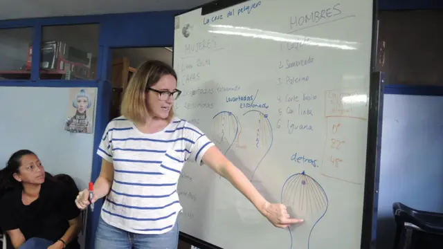 Cassandra Weller explicando técnicas