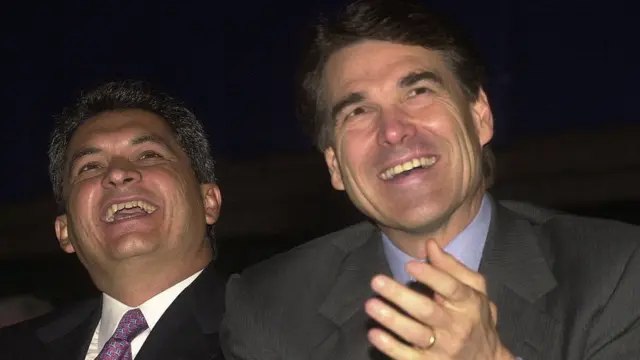 Yarrington junto al gobernador de Texas, Rick Perry