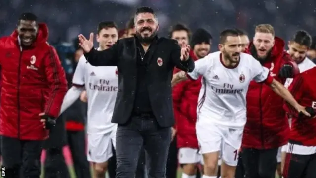 AC Milan mkufunzi wao wa sasa ni Gennaro Gattuso