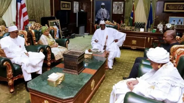 Qaar ka mid ah madaxweynayaasha dalalka Galbeedka Afrika oo shalay la kulmay Yaxya Jammeh