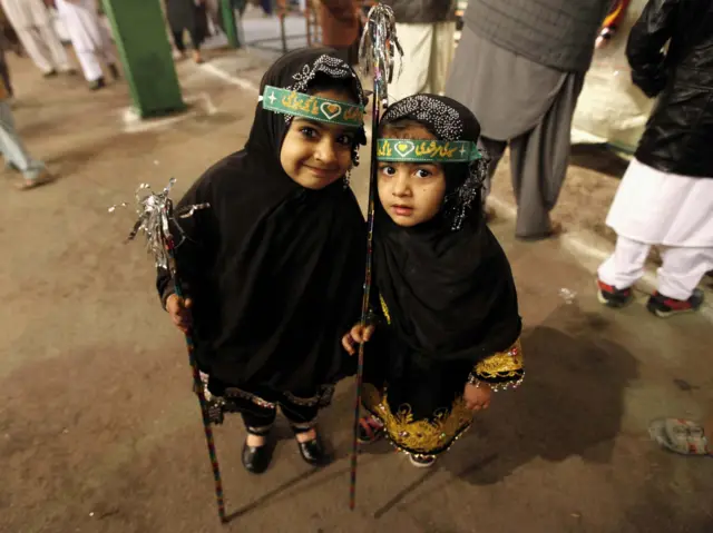 جشن میلاد پیامبر اسلام در پیشاور پاکستان