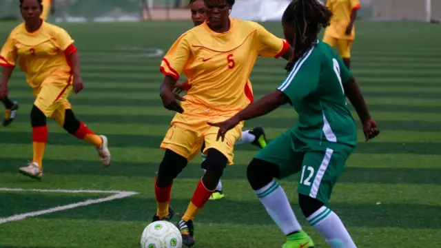 Sudan women football league soccer match for Khartoum Stadium