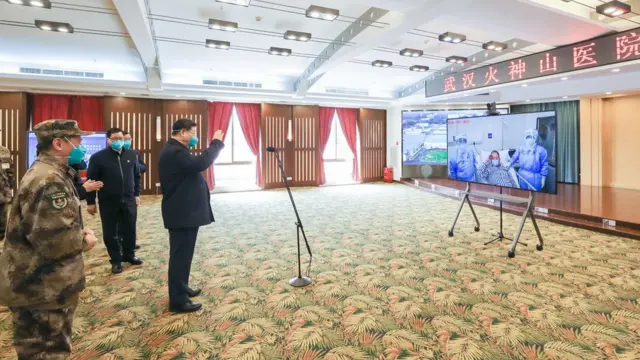 Chuyến thăm của ông Tập tới Vũ Hán được coi là một nỗ lực để báo hiệu rằng đỉnh dịch ở Trung Quốc đã kết thúc