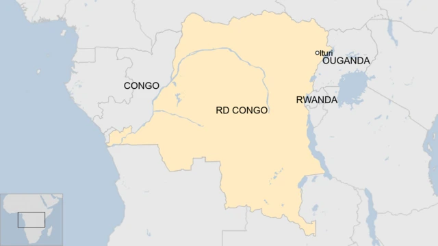 Carte de la RD Congo