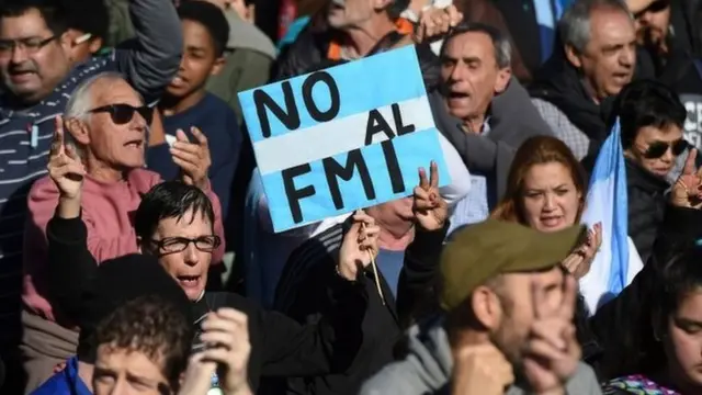 تظاهرات ضد آی ام اف در ماه مه ۲۰۱۸ در بوینوس آیرس